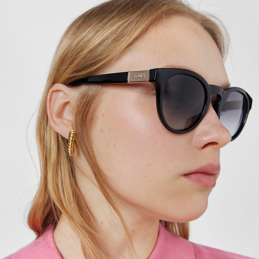 schwarze sonnenbrille rund mesh