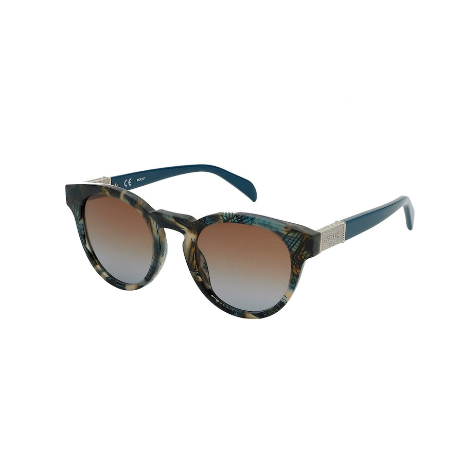 runde blaue sonnenbrille aus mesh