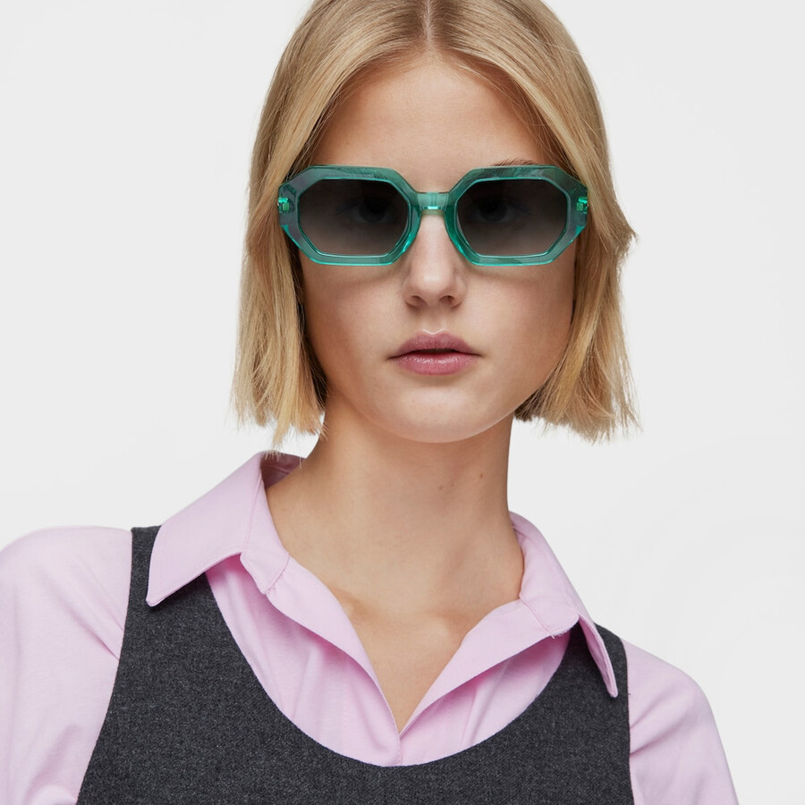 grüne sonnenbrille tous geometrische