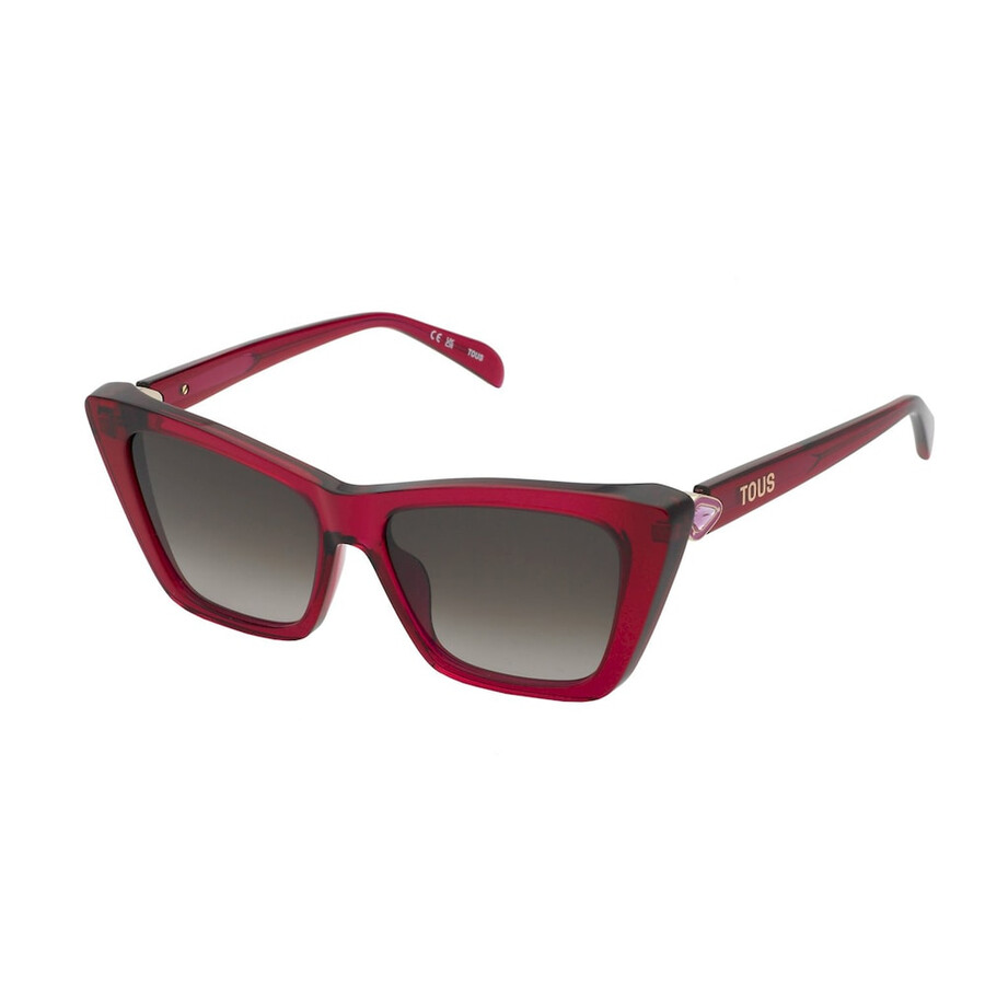 pinkfarbene sonnenbrille mit tous-logo farbblock