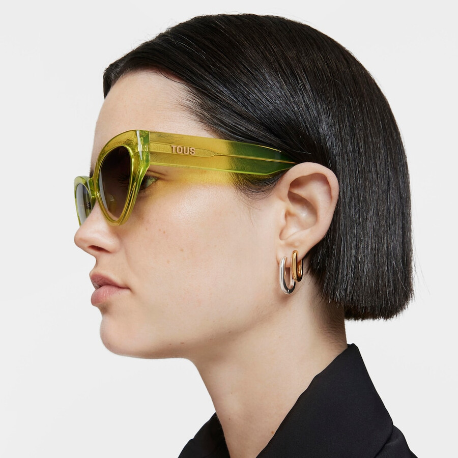 gelbe sonnenbrille tous cat eye