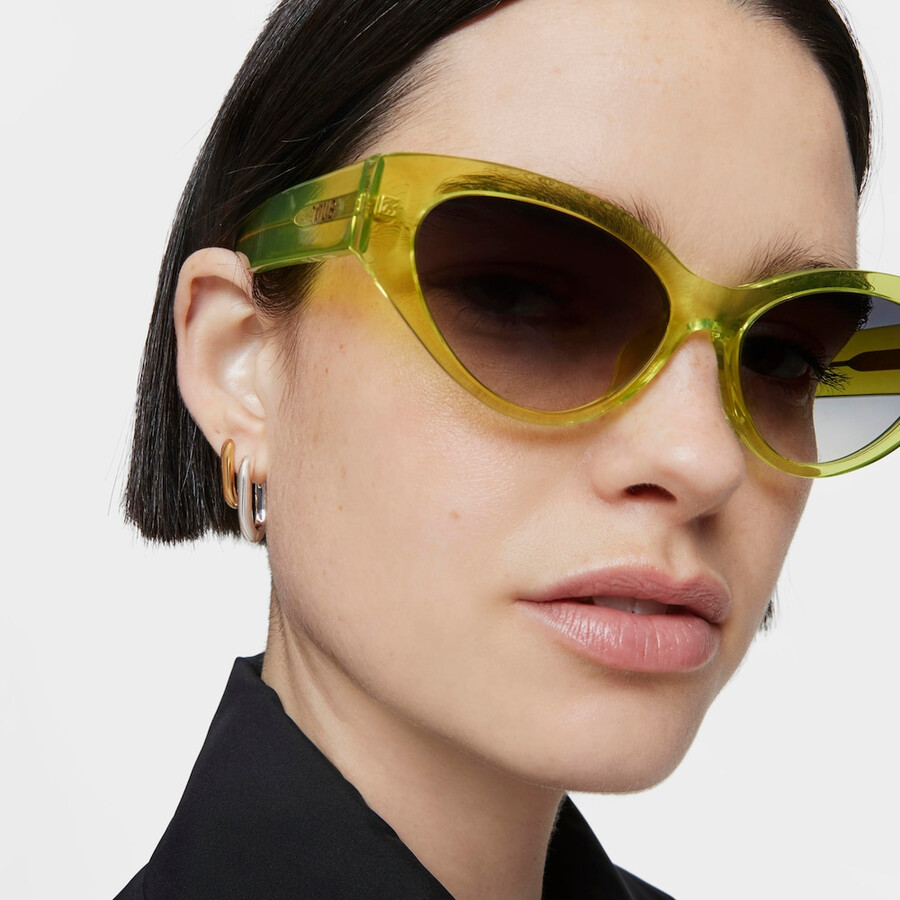gelbe sonnenbrille tous cat eye