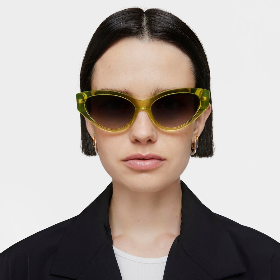 gelbe sonnenbrille tous cat eye