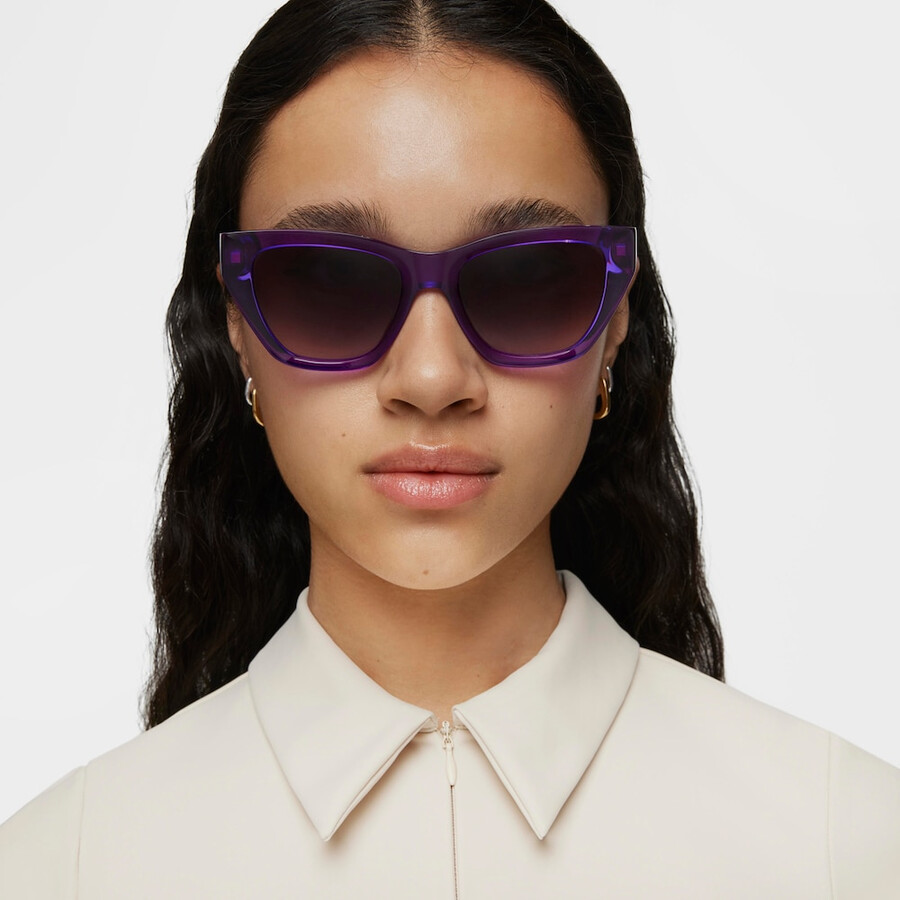 violette sonnenbrille tous edge