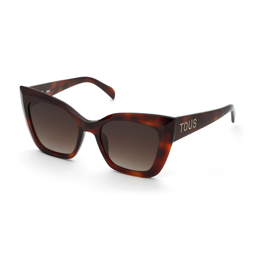 sonnenbrille in havannafarben mit tous facettenlogo