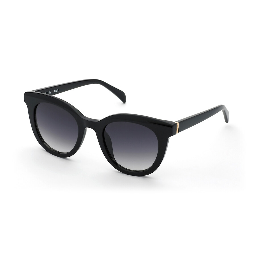 schwarze sonnenbrille tous round logo