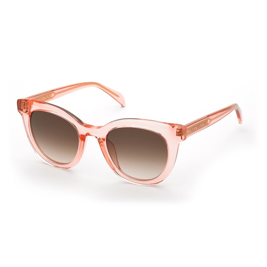 pinke sonnenbrille tous rundes logo