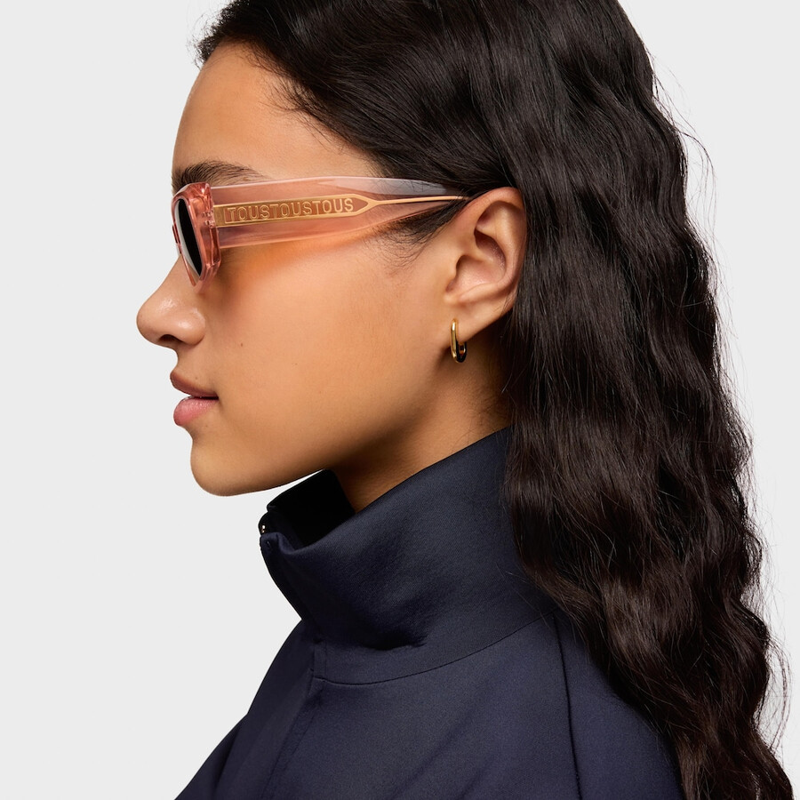 pinke sonnenbrille tous square slim