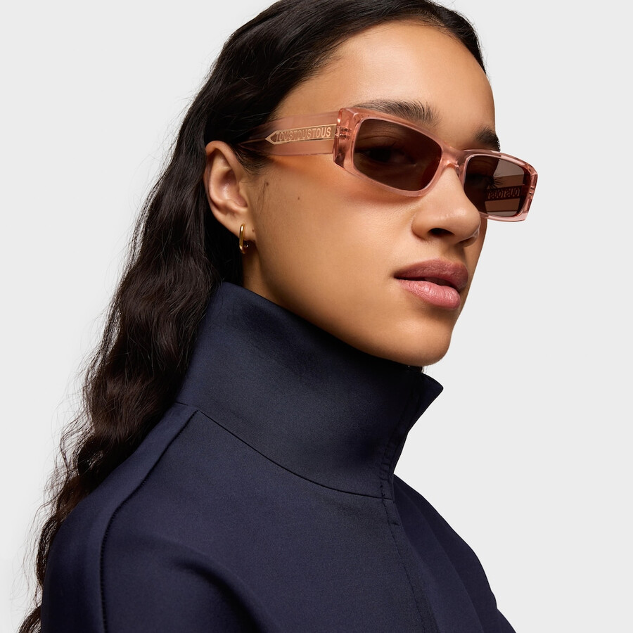 pinke sonnenbrille tous square slim