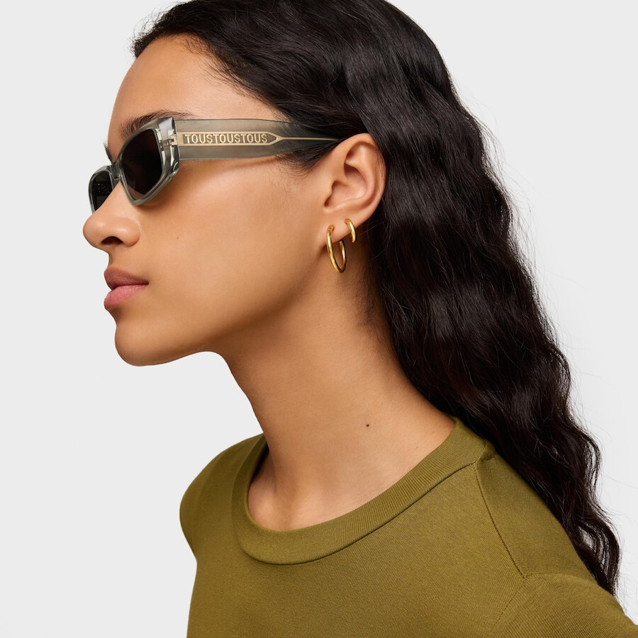graue sonnenbrille tous square slim