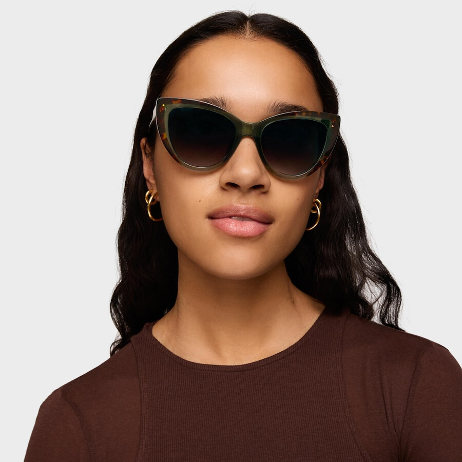 grüne sonnenbrille tous butterfly