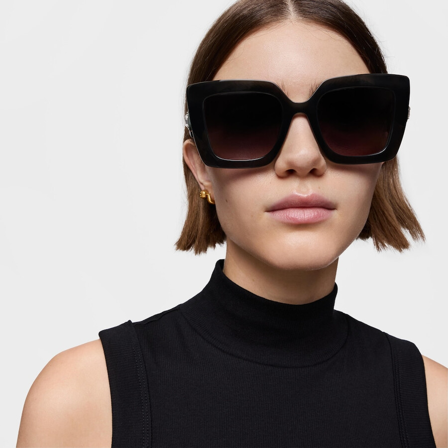 grüne sonnenbrille tous facettierter stein