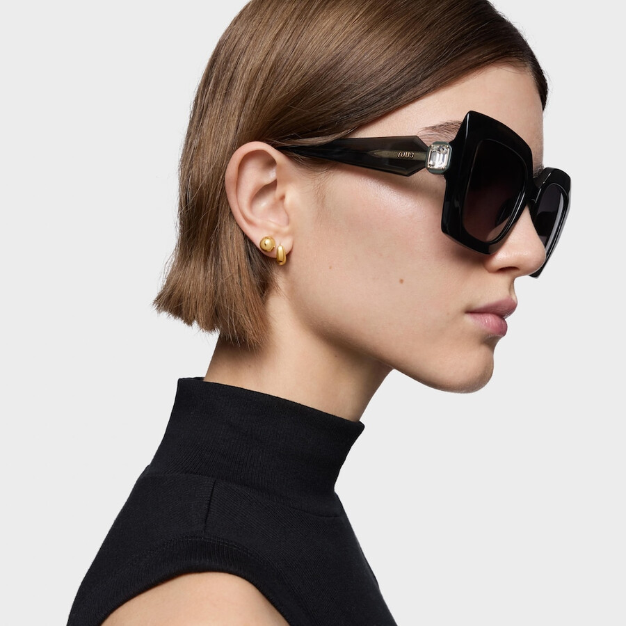 grüne sonnenbrille tous facettierter stein
