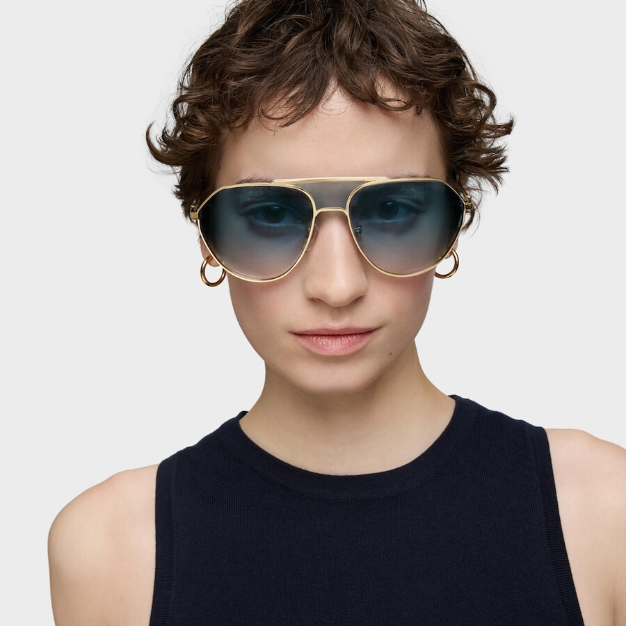 goldfarbene sonnenbrille tous pilot