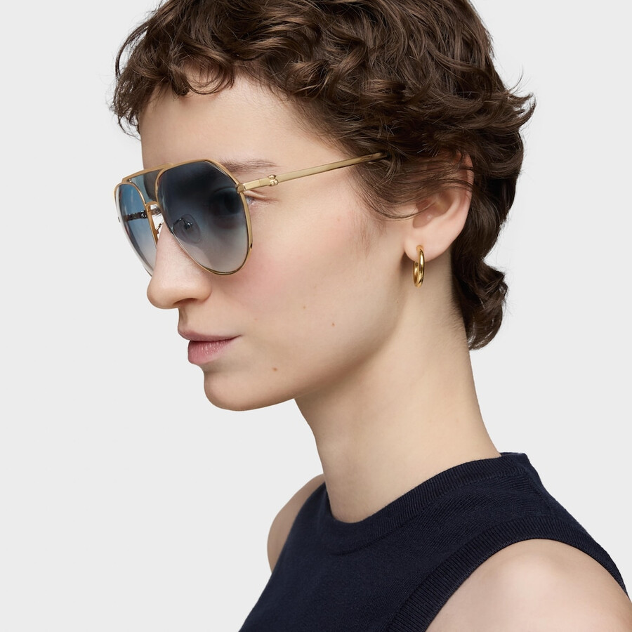 goldfarbene sonnenbrille tous pilot