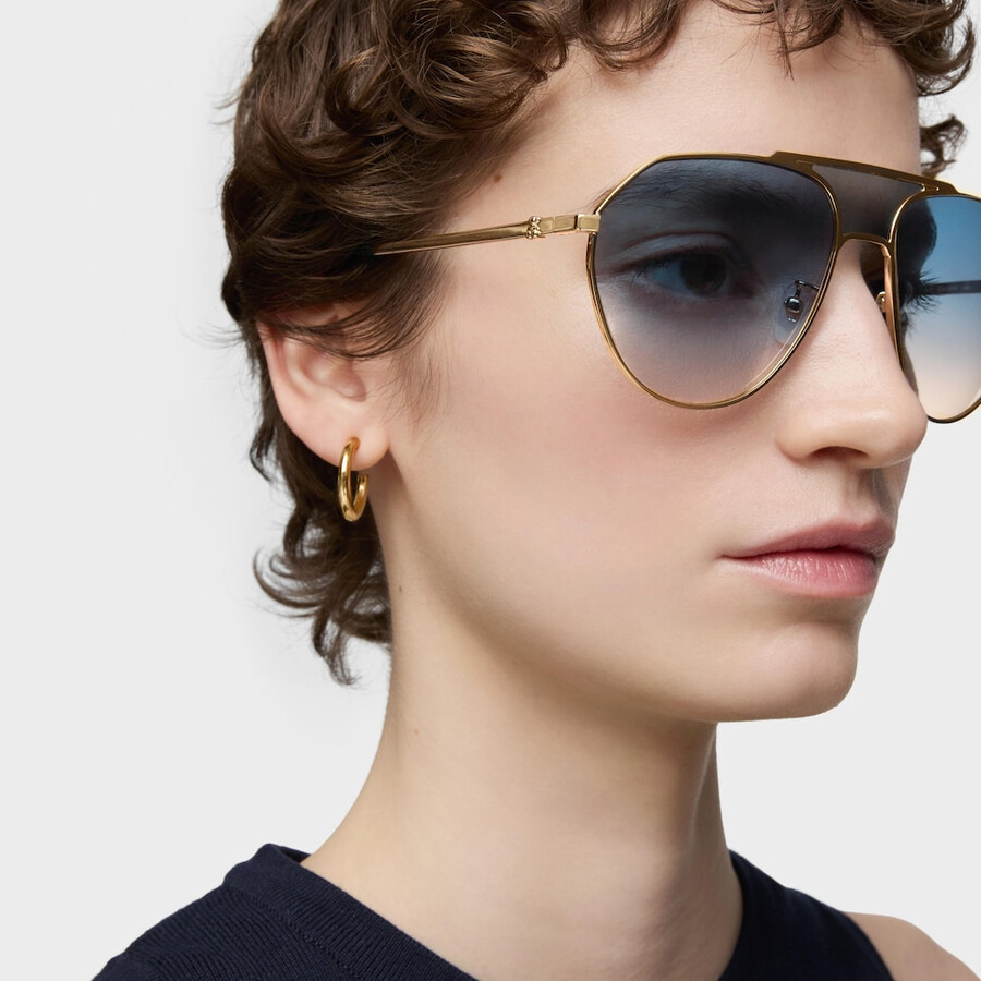 goldfarbene sonnenbrille tous pilot
