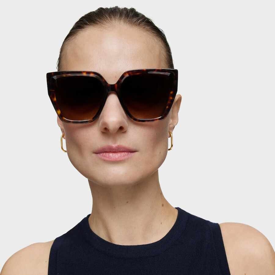 sonnenbrille tous square icon in havanna-farben