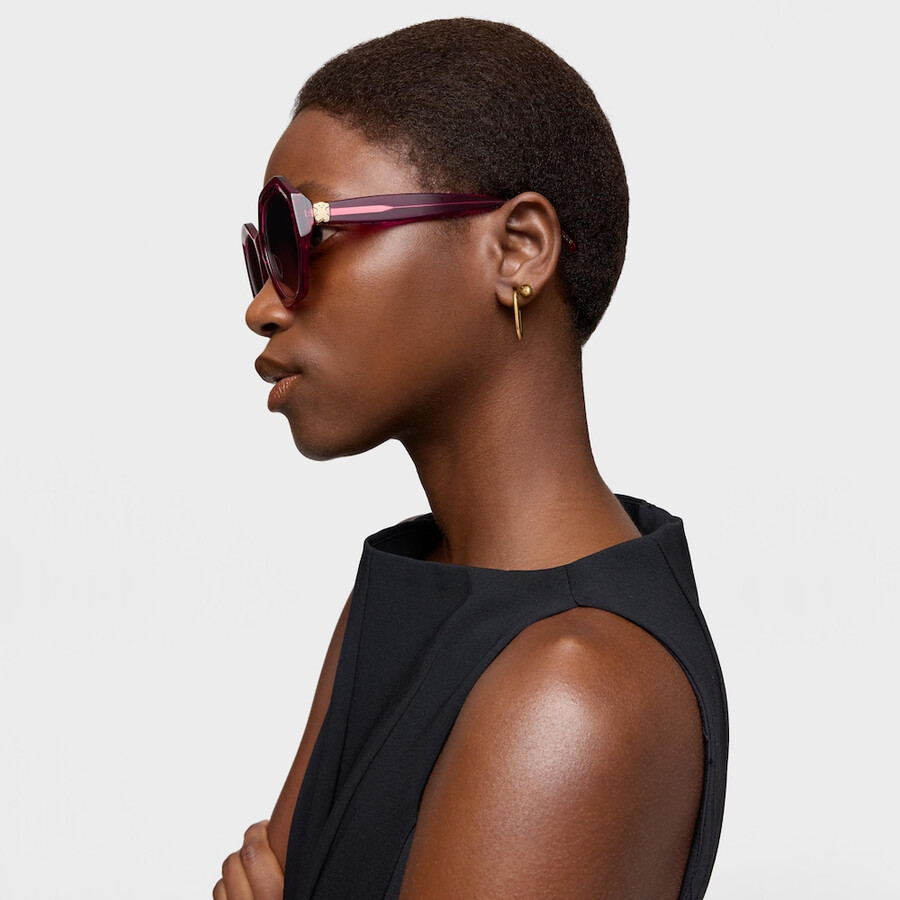 pinke sonnenbrille tous sechseck-symbol