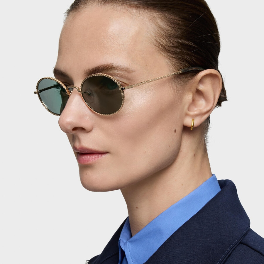 goldfarbene sonnenbrille bear straight new