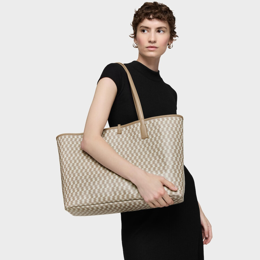 große beige wendetasche tous double way bear