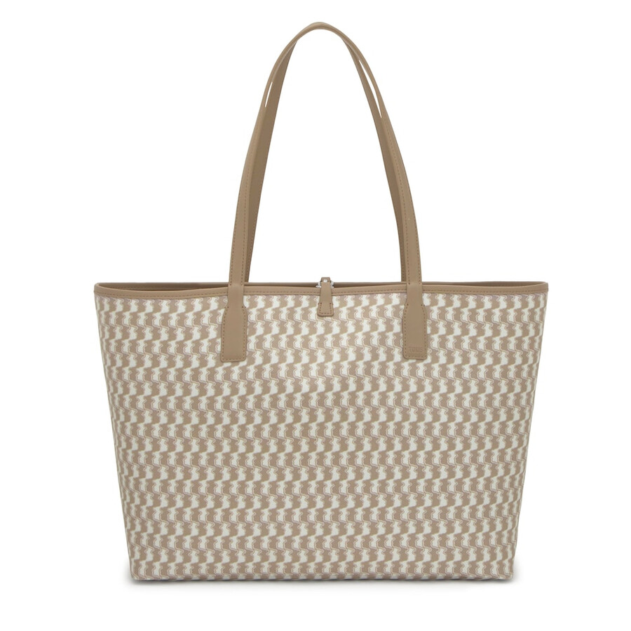 große beige wendetasche tous double way bear