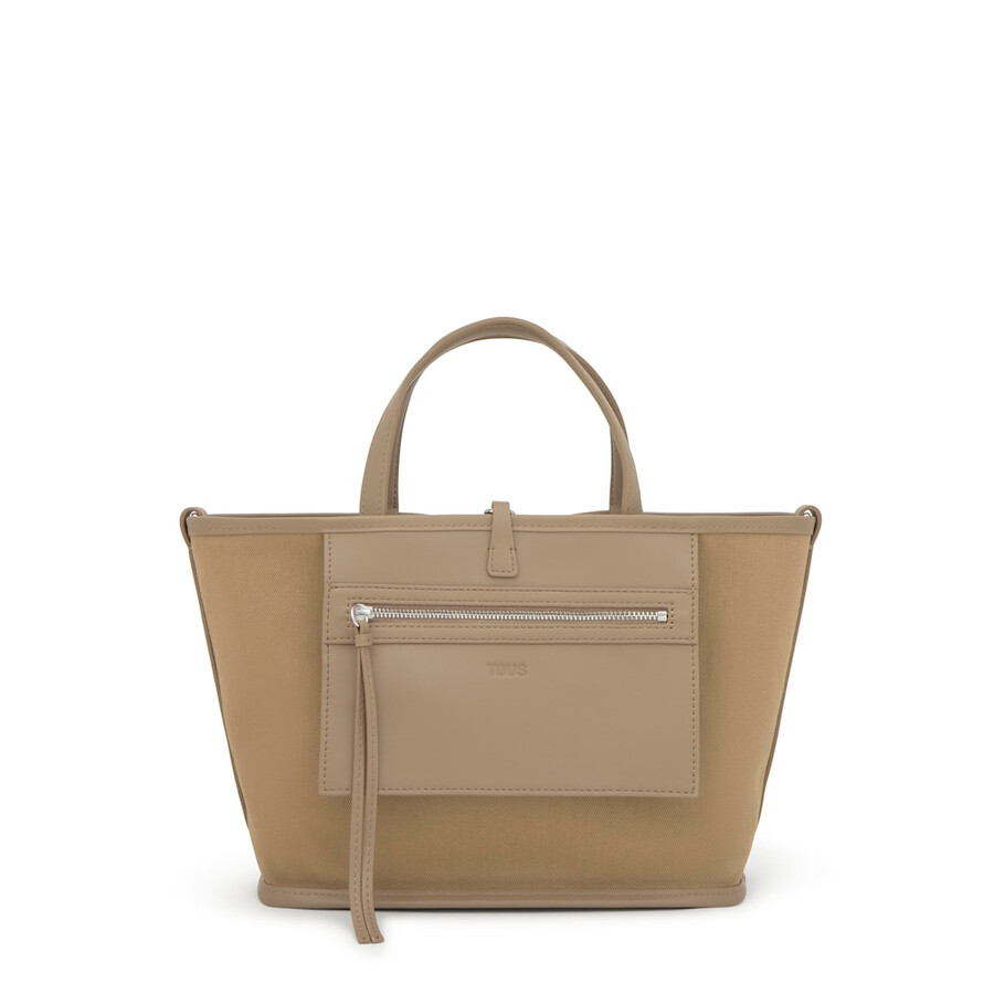 mittelbeige wendbare tragetasche tous double way bear