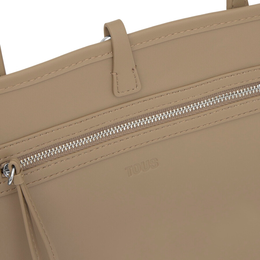 mittelbeige wendbare tragetasche tous double way bear