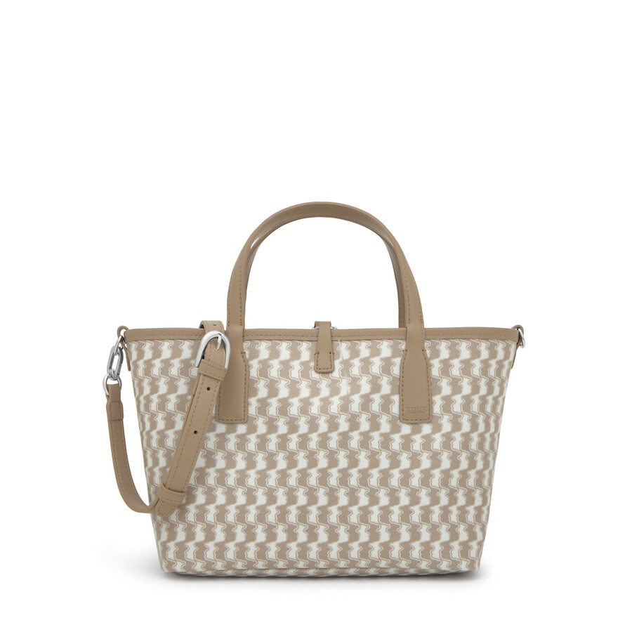 mittelbeige wendbare tragetasche tous double way bear