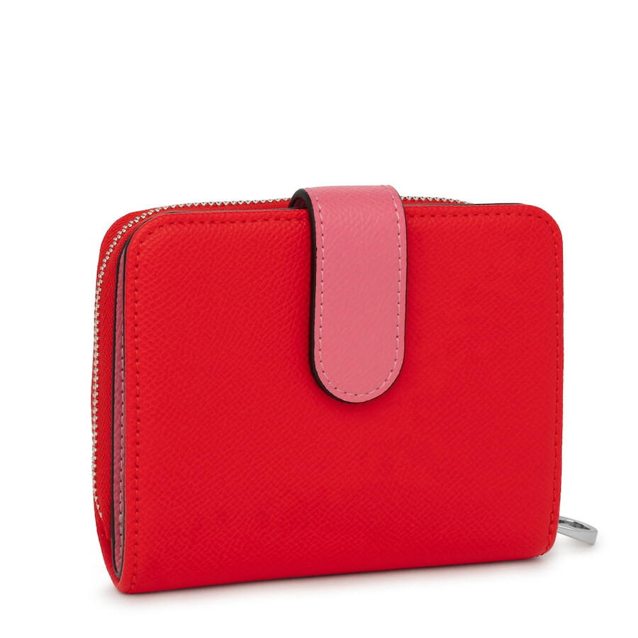 kleine rote new dubai saffiano geldbörse