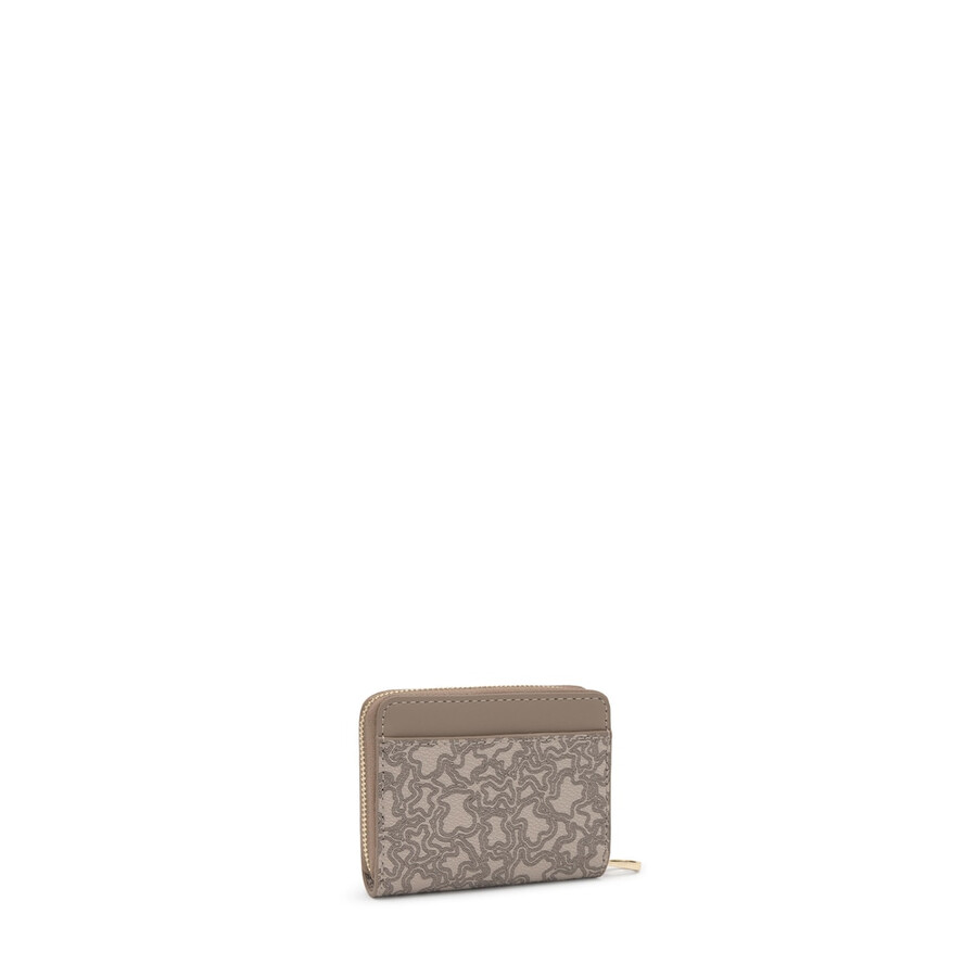 kaos mini lines geldbörse in taupe-farbe