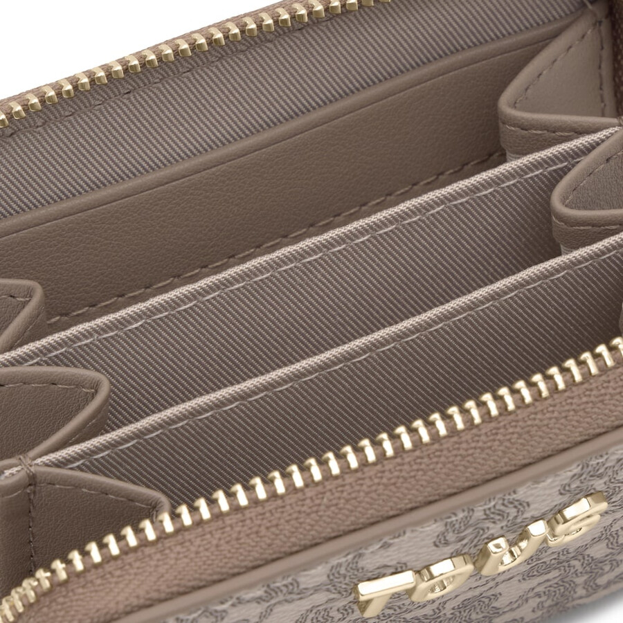 kaos mini lines geldbörse in taupe-farbe