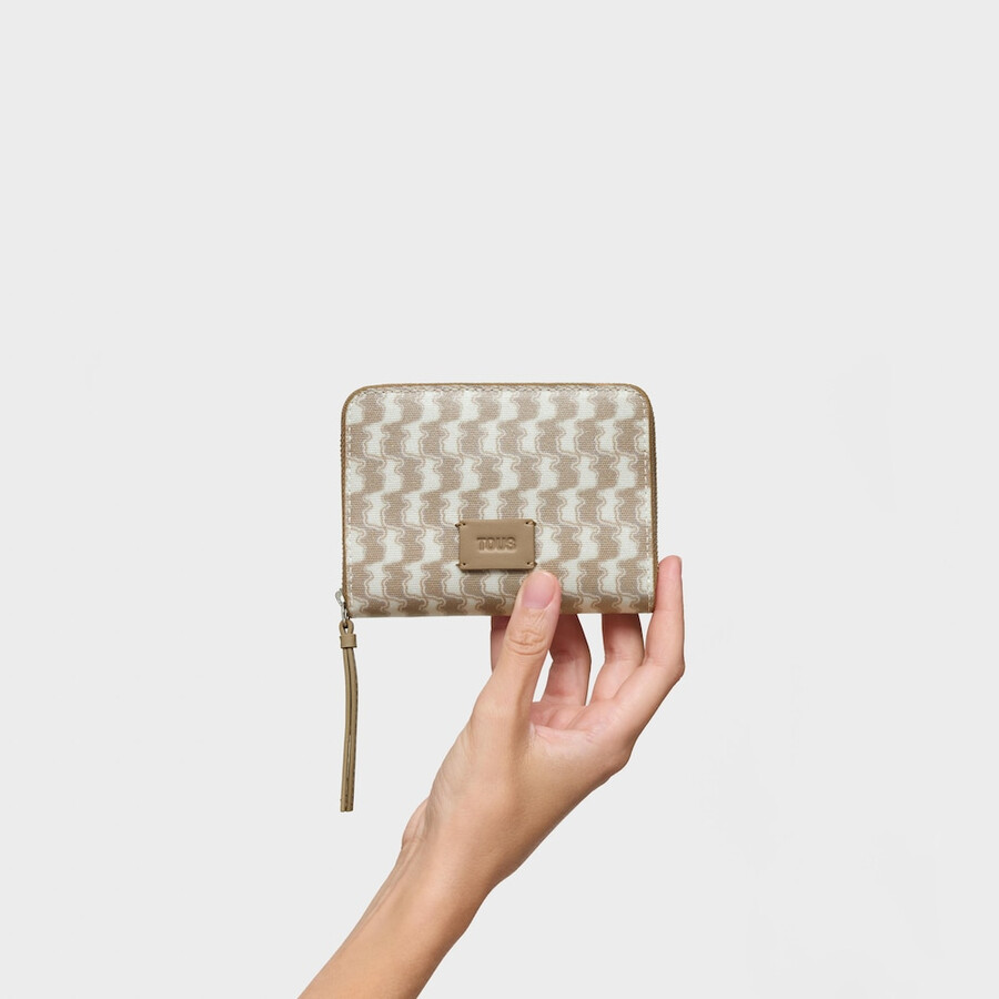 mittelbeige geldbörse tous double way bear