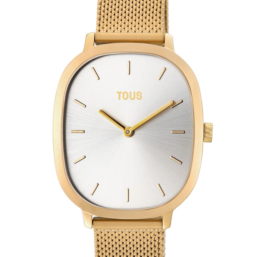 goldfarbene ip-stahl-heritage-uhr