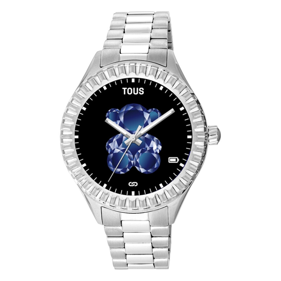 t-bear connect smartwatch mit stahlarmband