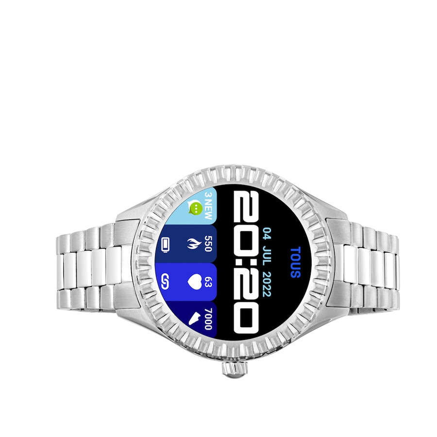 t-bear connect smartwatch mit stahlarmband