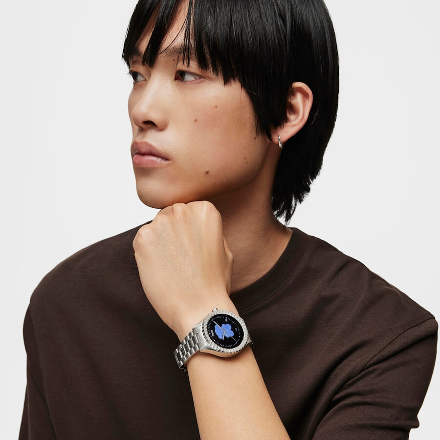 t-bear connect smartwatch mit stahlarmband