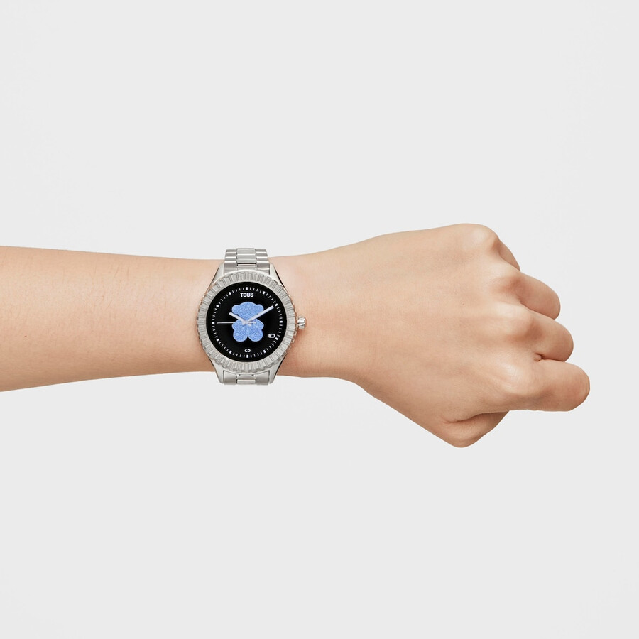 t-bear connect smartwatch mit stahlarmband