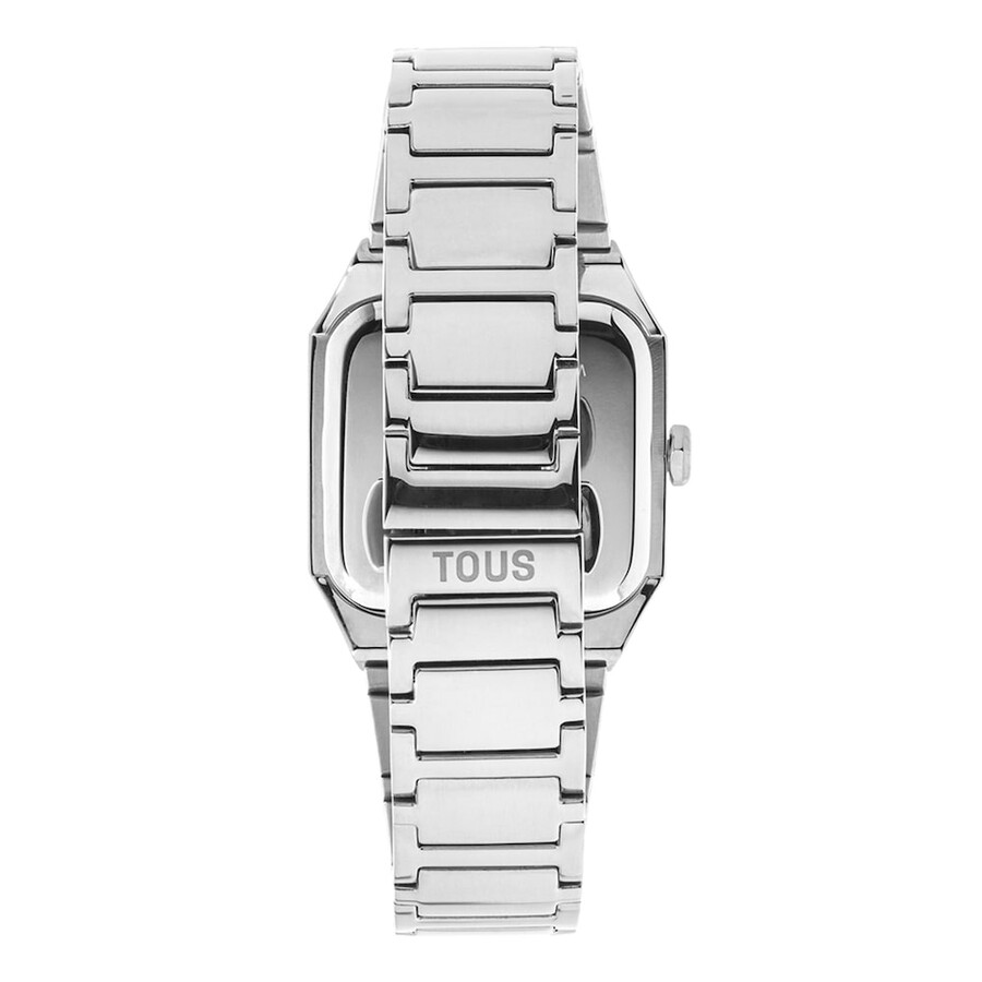 analoge uhr mit stahlarmband karat squared
