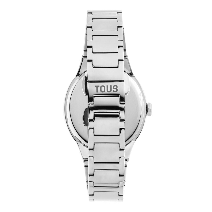 analoge uhr mit stahlarmband karat oval