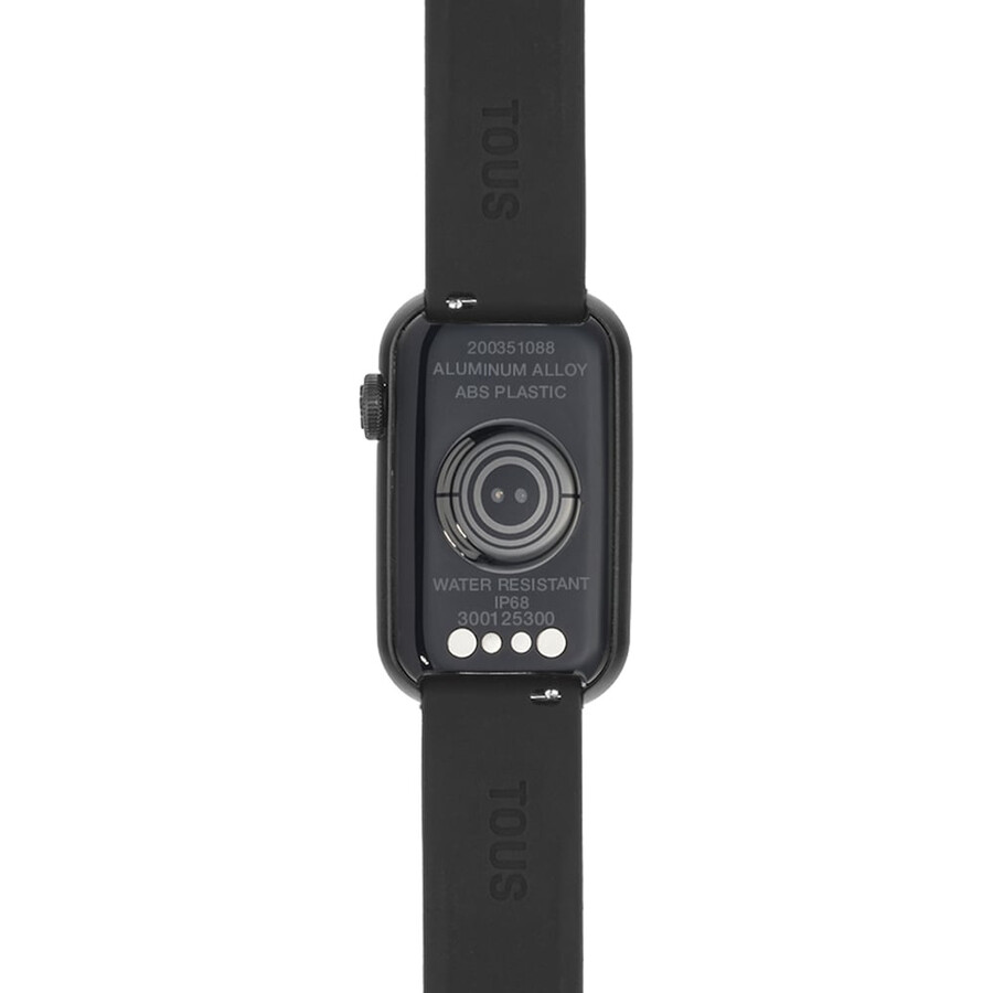 smartwatch mit nylonarmband und schwarzem silikonarmband t-band
