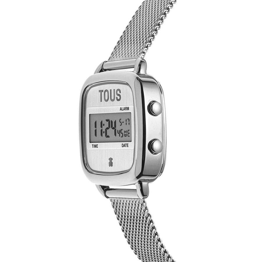d-logo neue digitaluhr mit stahlarmband