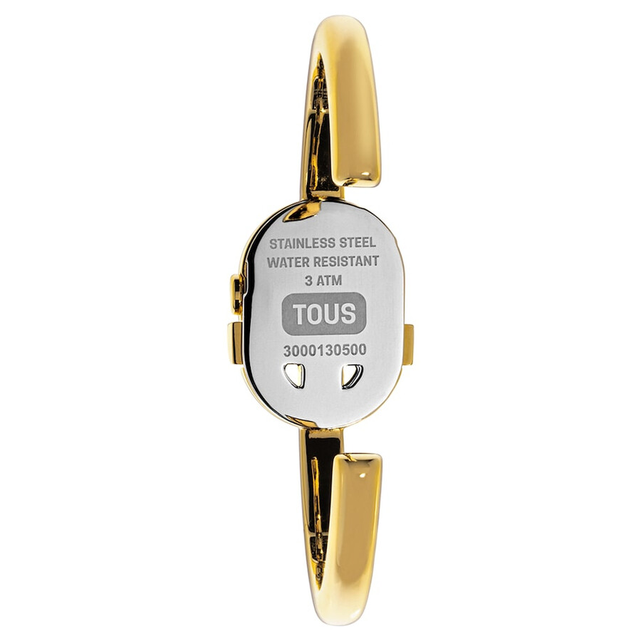 tous manifesto analoge uhr mit goldfarbenem ipg-stahlarmband