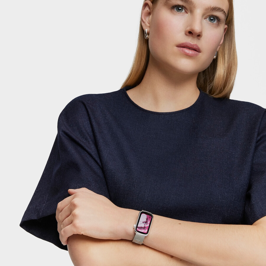smartwatch mit edelstahlarmband und aluminiumgehäuse tous tous t-band mesh