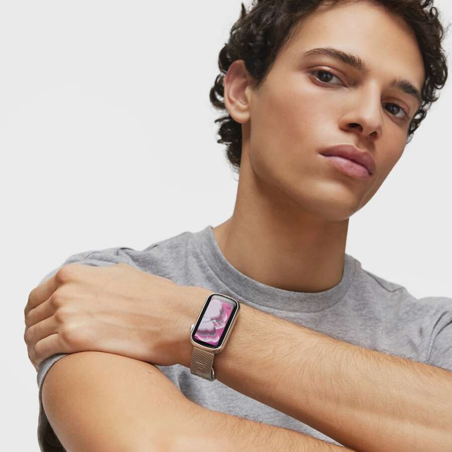 smartwatch mit edelstahlarmband und aluminiumgehäuse tous tous t-band mesh