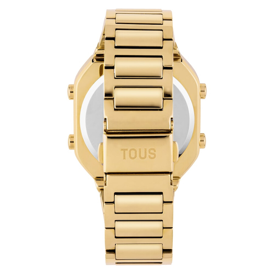 d-bear digitaluhr mit goldfarbenem ipg-stahlarmband