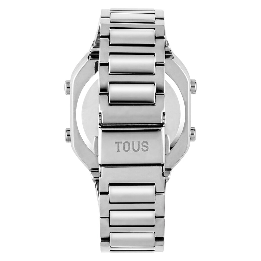 digitale armbanduhr mit edelstahlarmband d-bear