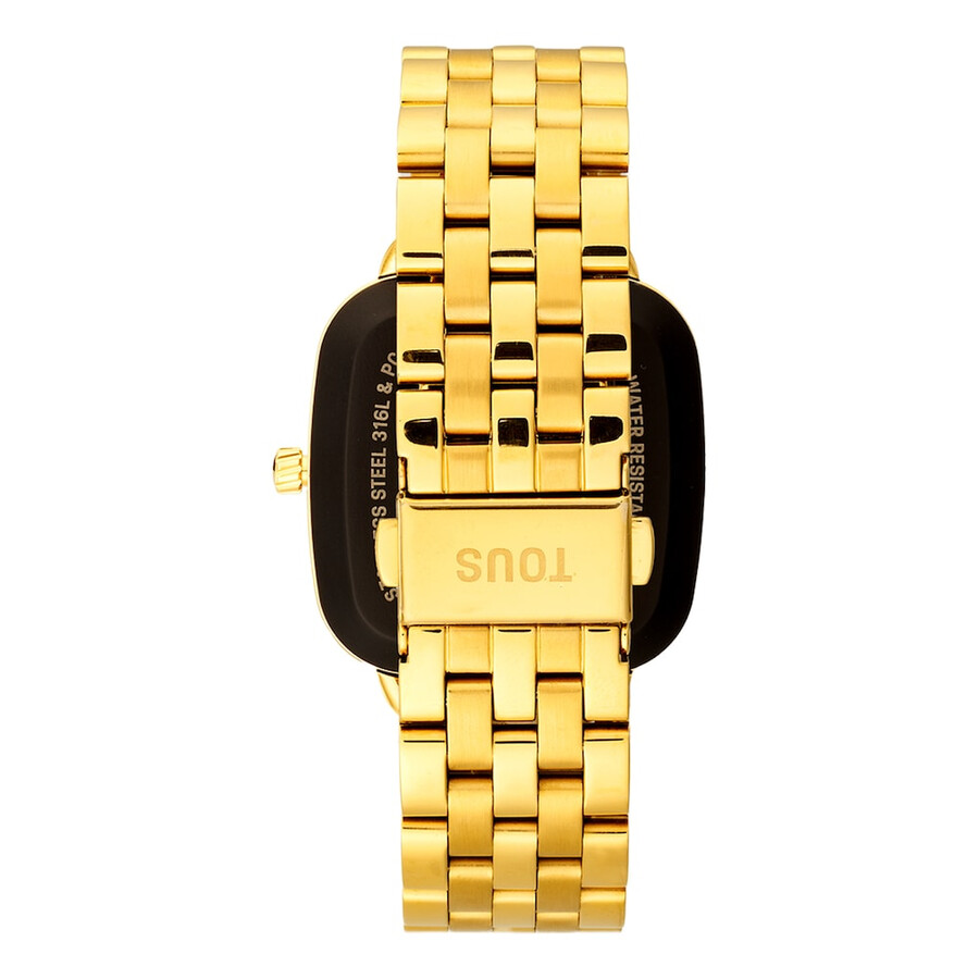 d-connect smartwatch mit goldfarbenem ipg-stahlarmband