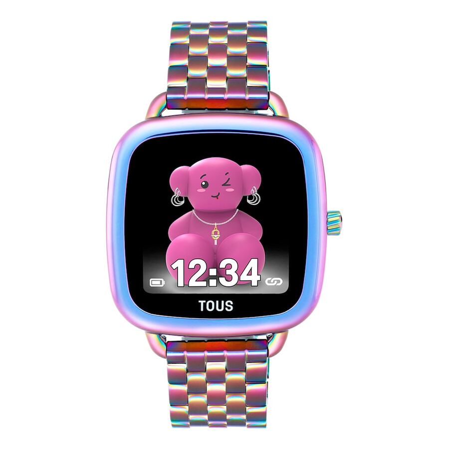 smartwatch mit schillerndem ip-stahlarmband von d-connect