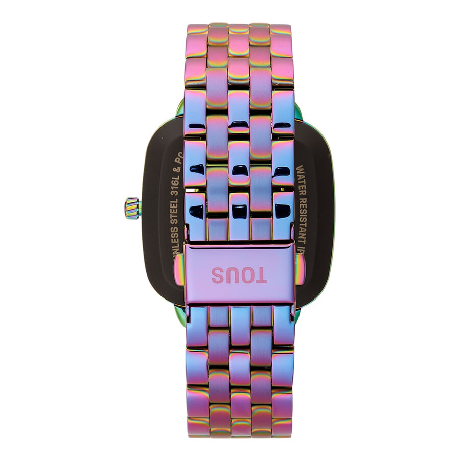 smartwatch mit schillerndem ip-stahlarmband von d-connect