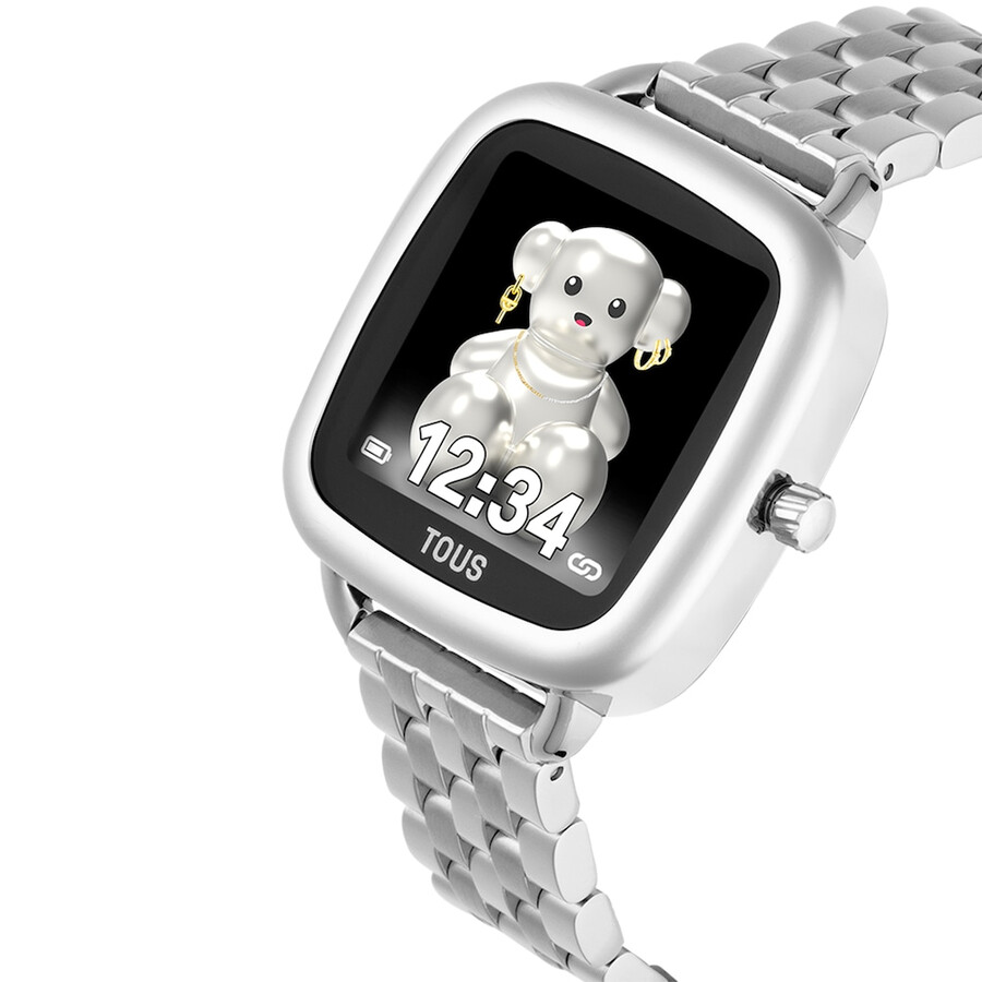 smartwatch mit stahlarmband d-connect